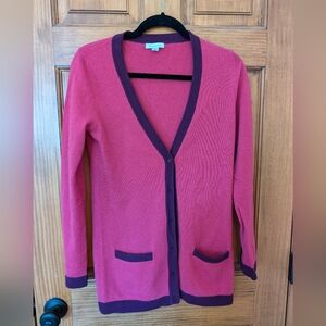 Garnet Hill 100% cashmere cardigan